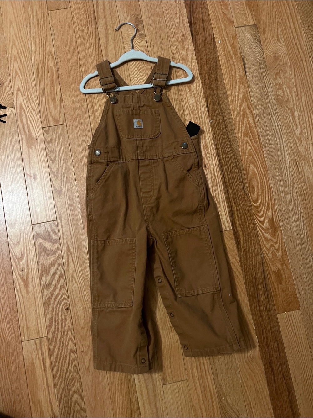 Carhartt Kids Brown Duck Work Overalls